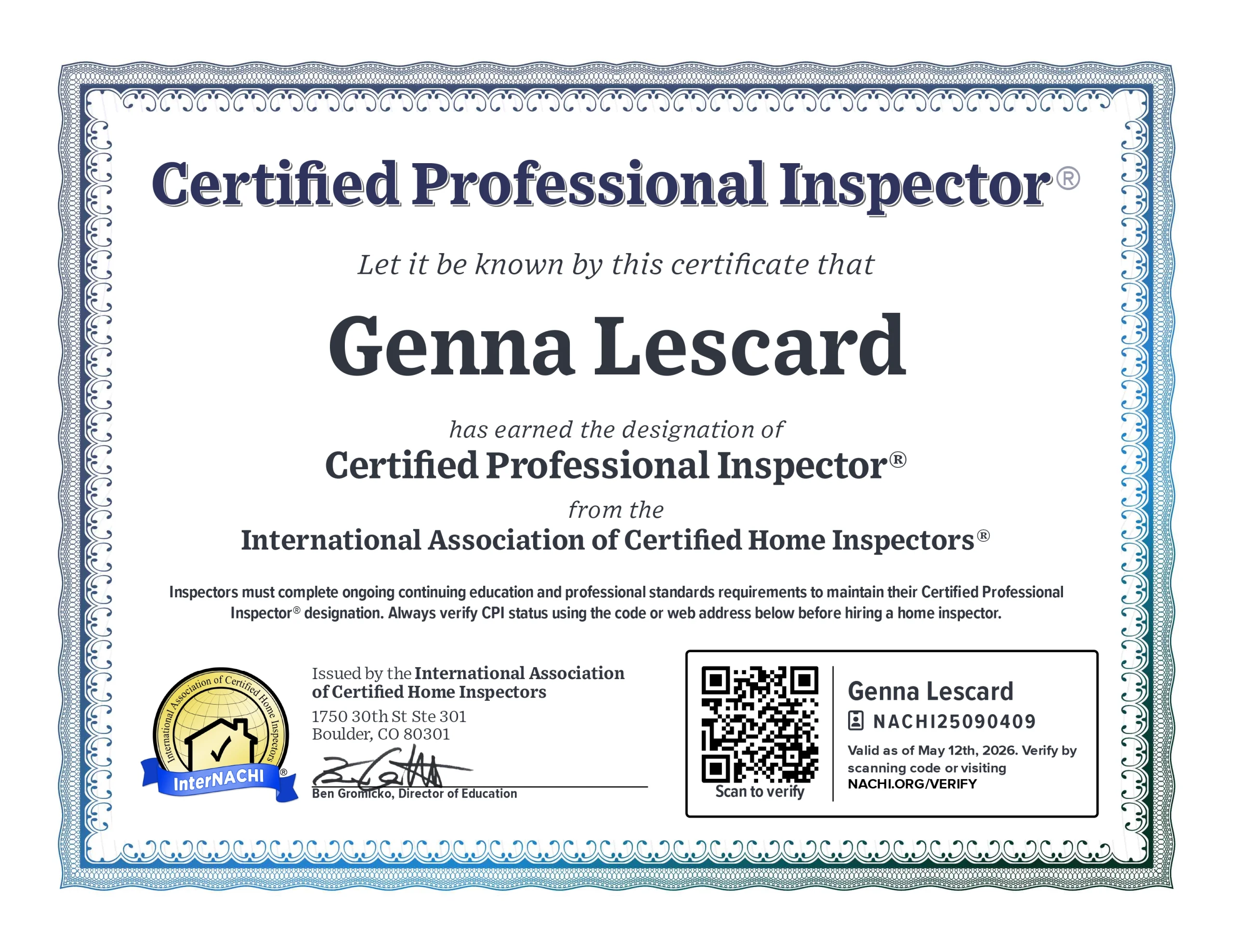 certificate-1778590218 CPI Genna Lescard